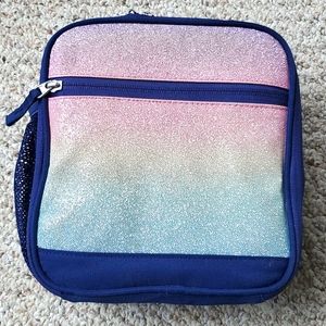 Pottery Barn Kids Mackenzie Rainbow Ombre Sparkle Glitter Classic Lunch Box